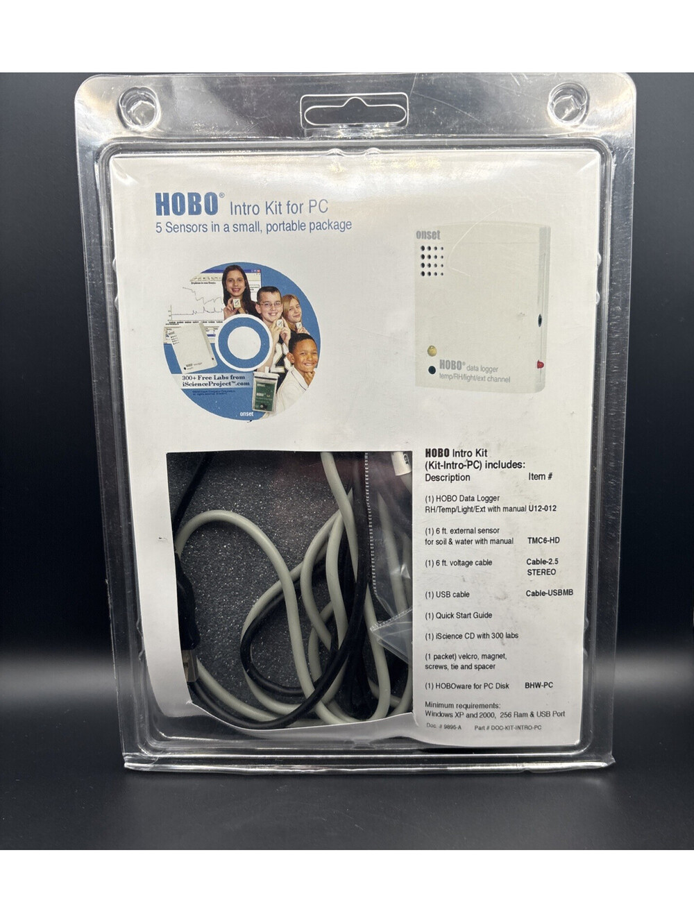 Onset HOBO U12-012 Intro Kit For PC Data Logger Kit-Intro-PC New Sealed